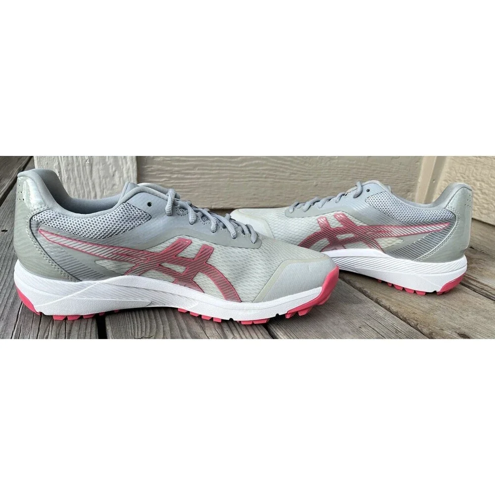 Asics Gel Course Ace Womens 10 Spikeless Golf Shoes Glacier Gray/Pink Cameo